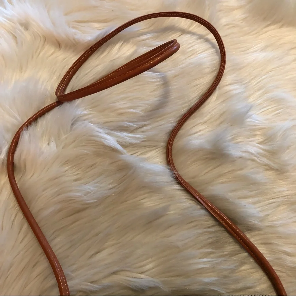 Dooney and Bourke taupe and tan leather mini crossbody bag purse - Picture 7 of 9